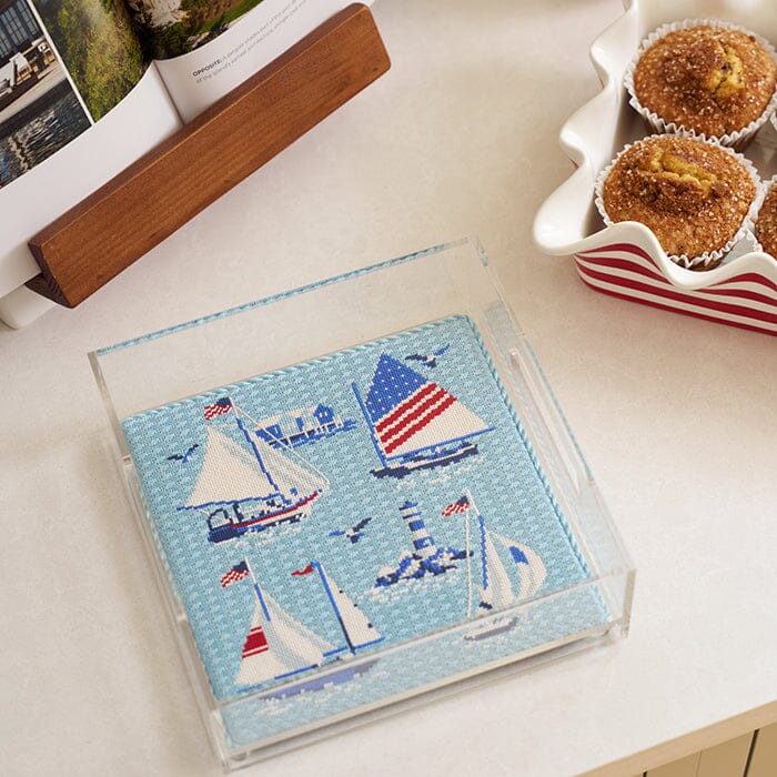 8" x 8" Regatta Insert with Stitch Guide