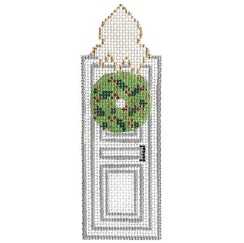 Door with Wreath Candle