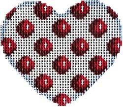 Red Coin Dot Mini Heart