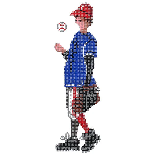 Baseball Player - Blue Uniform