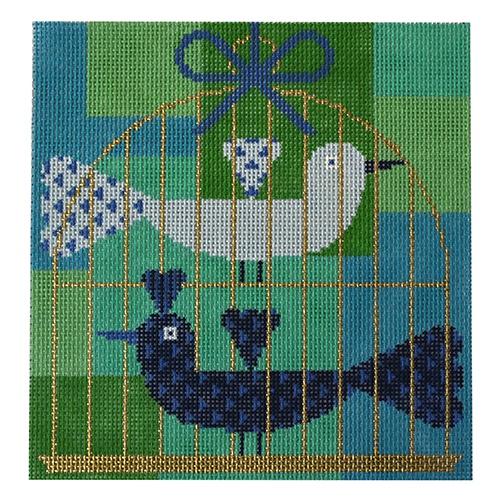 Lovebirds Pair Blue