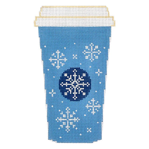Blue Snowflake Cup