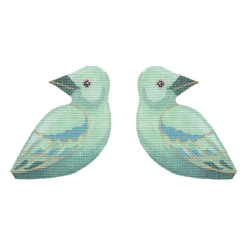Blue Tanager 2-Sided Clip-On