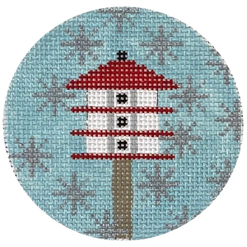 Candy Cane Birdhouse Ornament