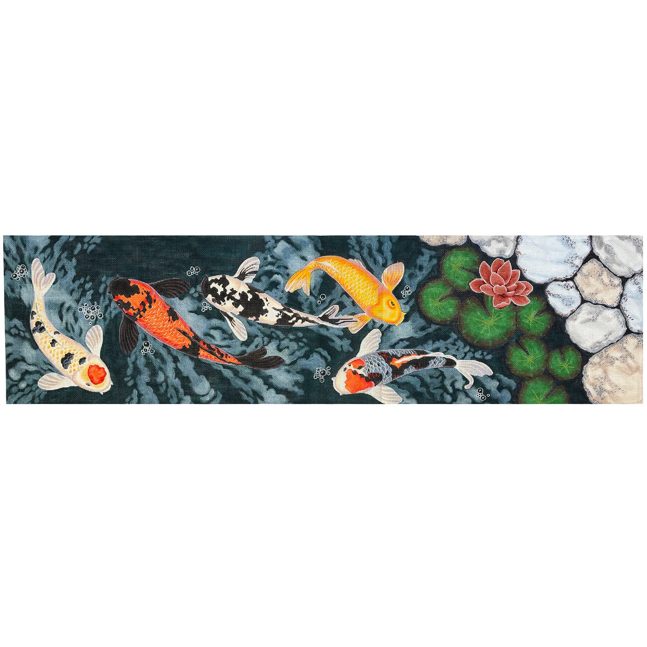 Carp & Water Lily Tablerunner