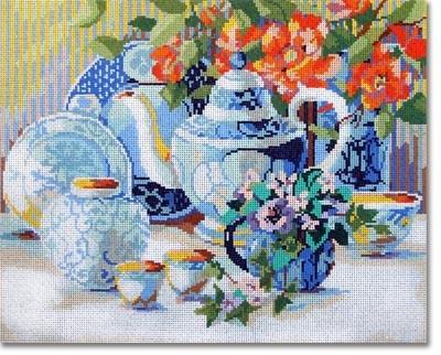 Blue & White Tea Time
