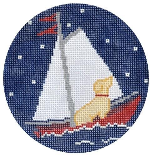 2 North Star - Yellow Lab Ornament