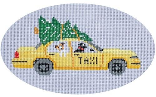 NYC Taxi with Christmas Tree