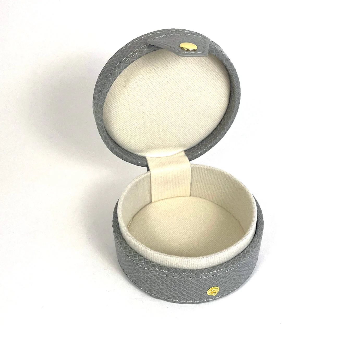 4" Round Gift Box - Gray - Image 2