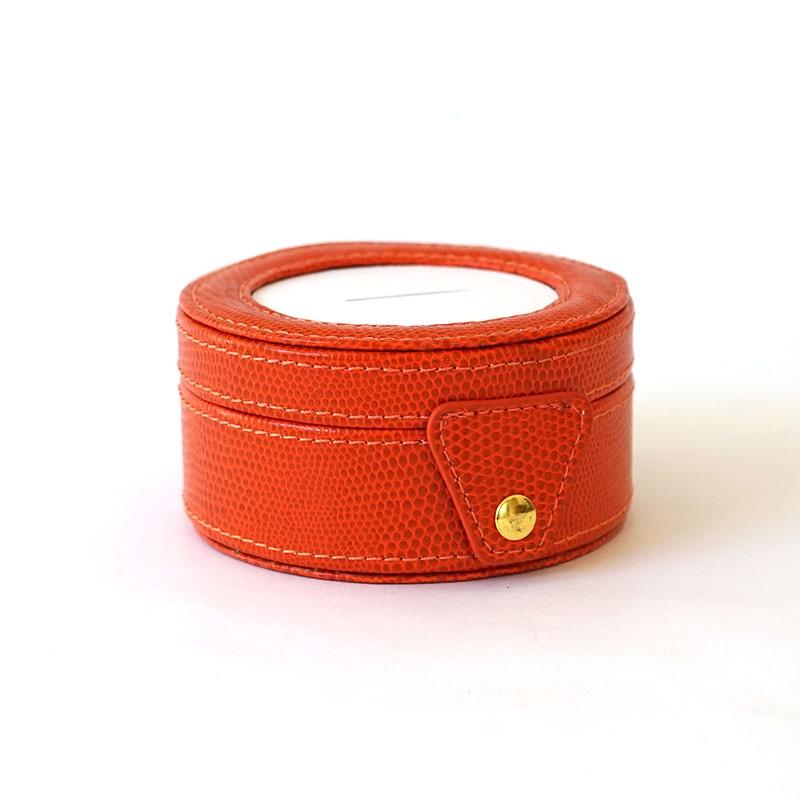 4" Round Gift Box - Orange