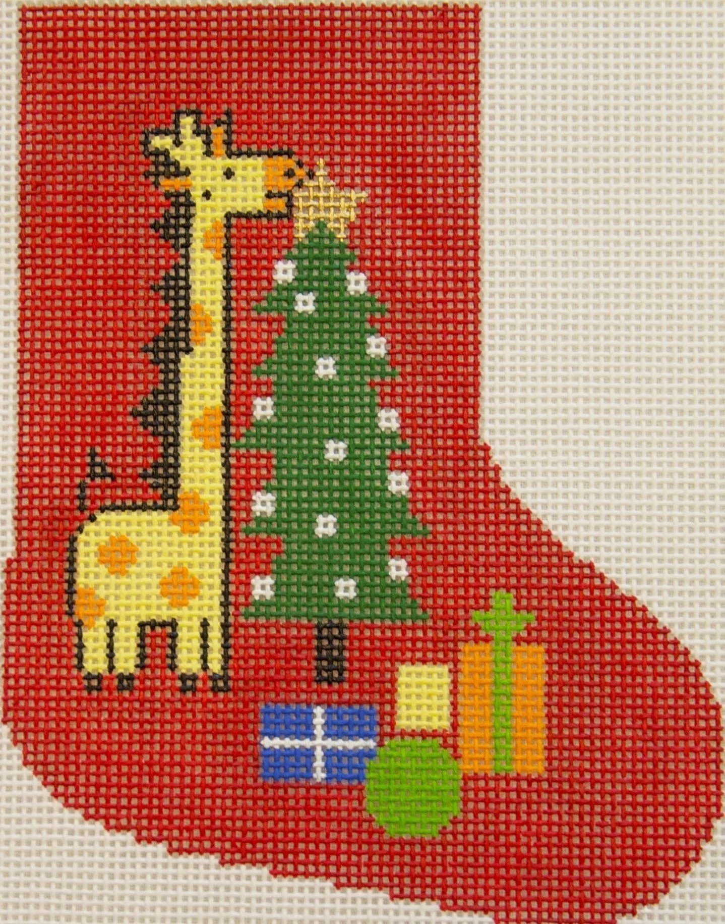Giraffe & Tree Mini Stocking