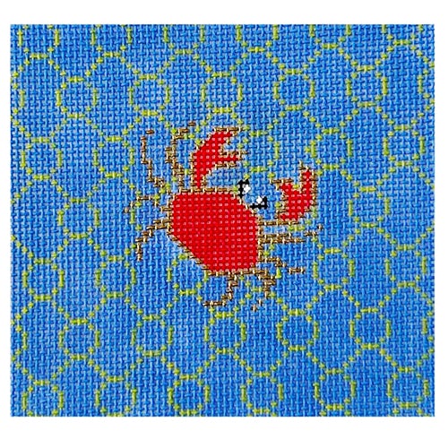 Crab Coaster on Blue