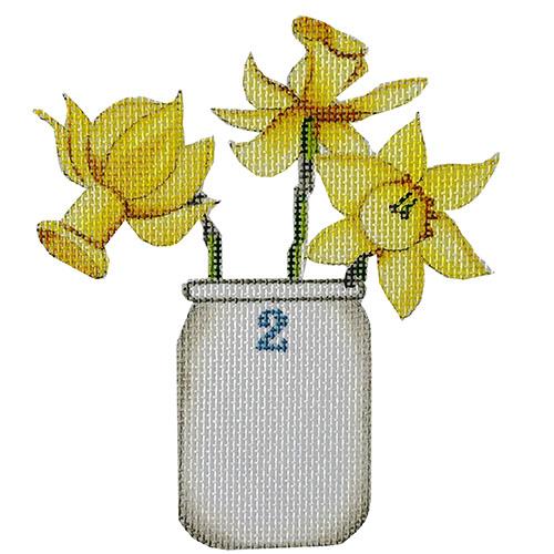 Daffodil Mason Jar