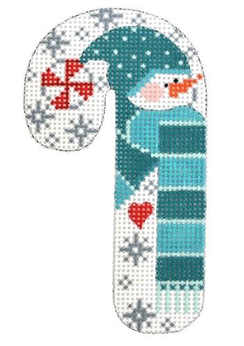 Snowman Peppermint Candy Cane on 13