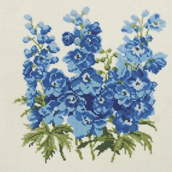 Delphinium Needlepoint Kit - Image 2