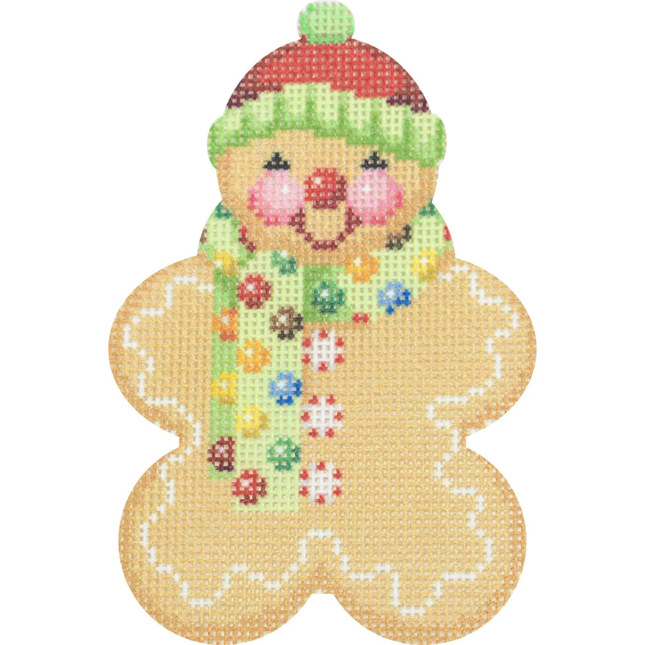 Gingerbread Friends - M&M Scarf with Stitch Guide - Image 2