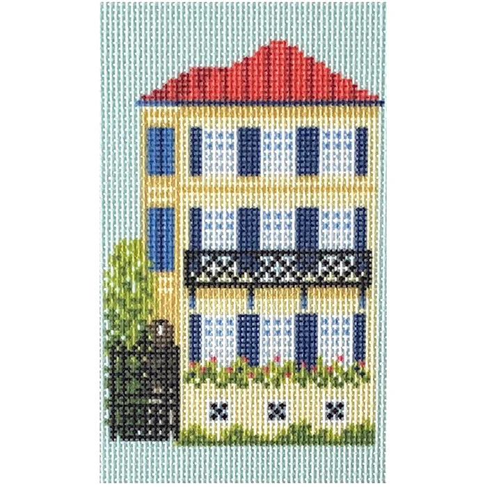 Historic Yellow House Canvas