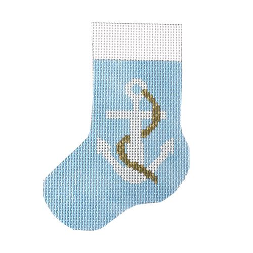 Anchor Mini Stocking Light Blue