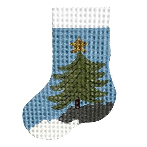 Tree with Star Mini Stocking