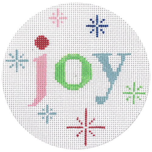 Joy Round with Snowflakes