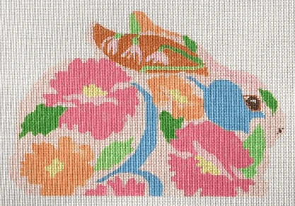 Bashful Bunny - Floral on Pink