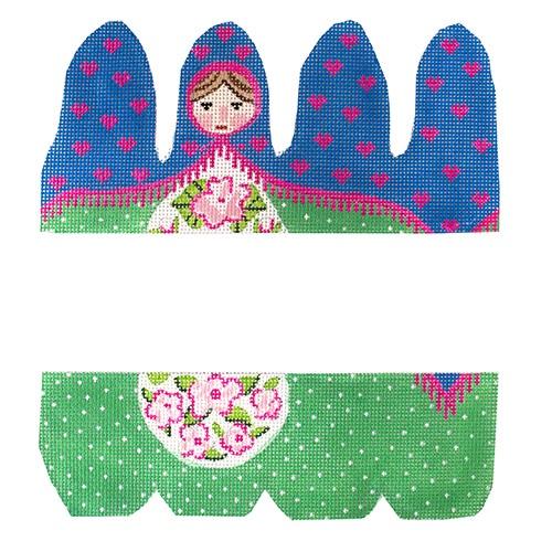 Small Round Matryoshka Doll - Elizaveta