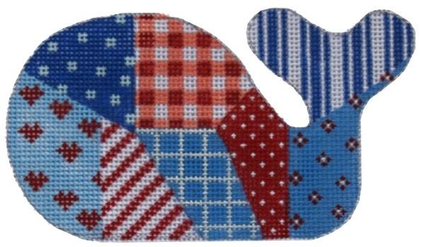 Red White Blue Plaid Whale