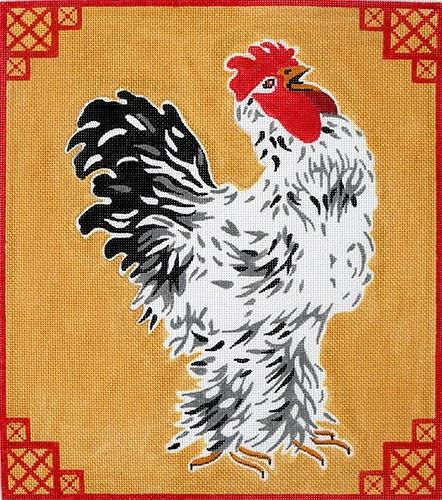 Rooster on Gold