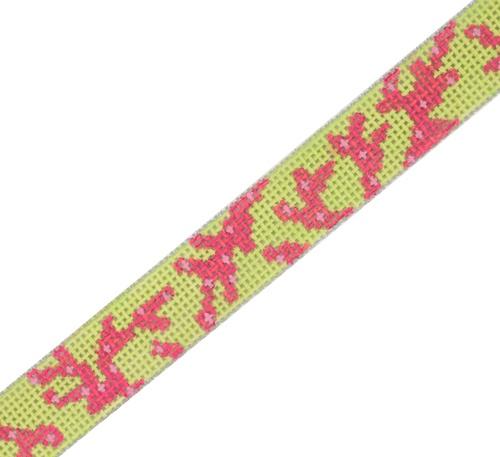 Sunglass Strap - Pink Coral on Lime