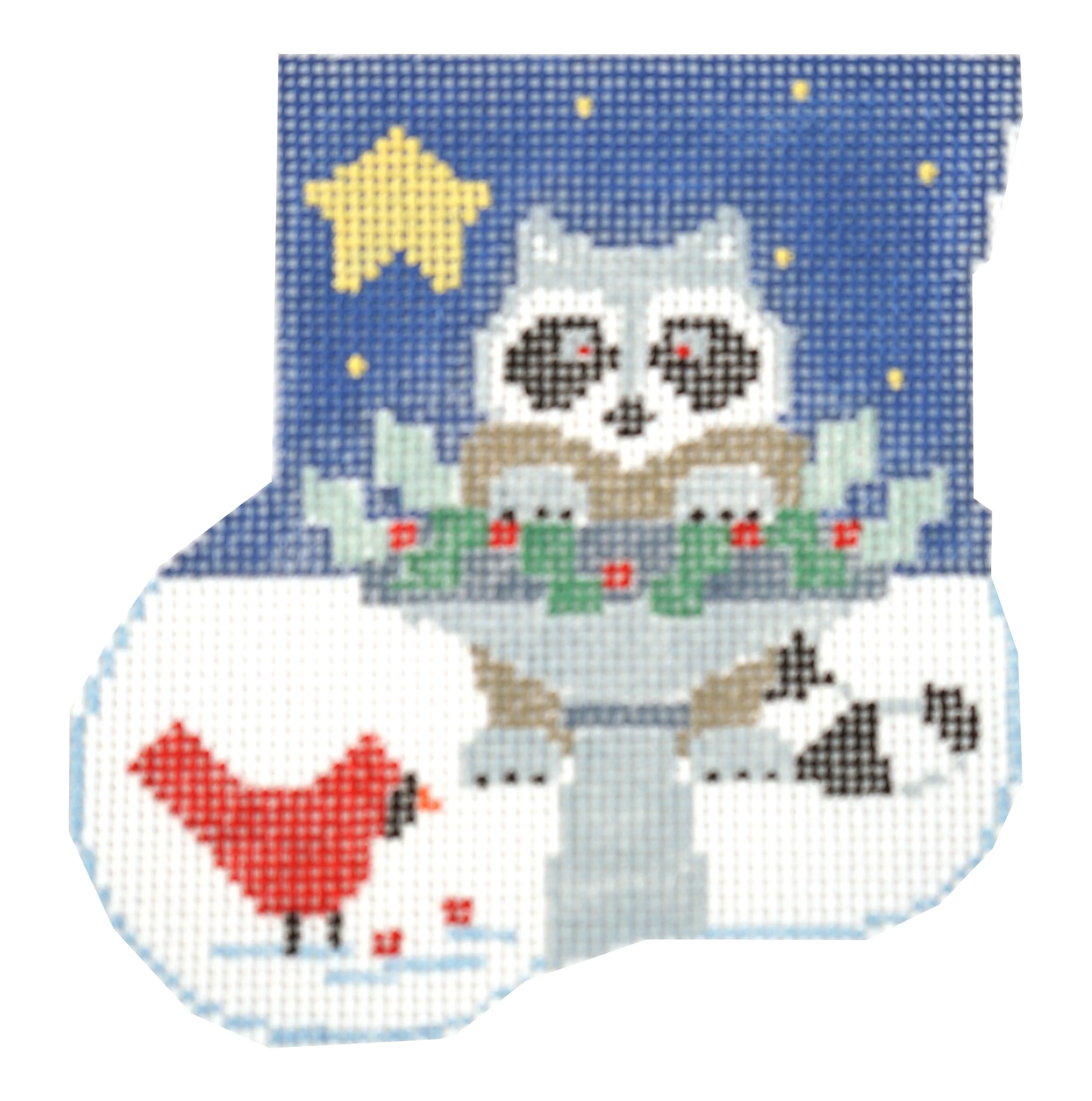 Birdbath Mini-Sock with Raccoon Insert
