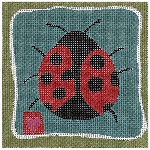 Ladybug Heart Square