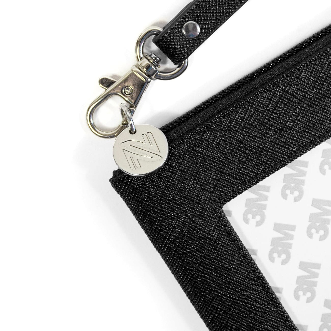 Saffiano Leather Accessory Bag - Black - Image 3