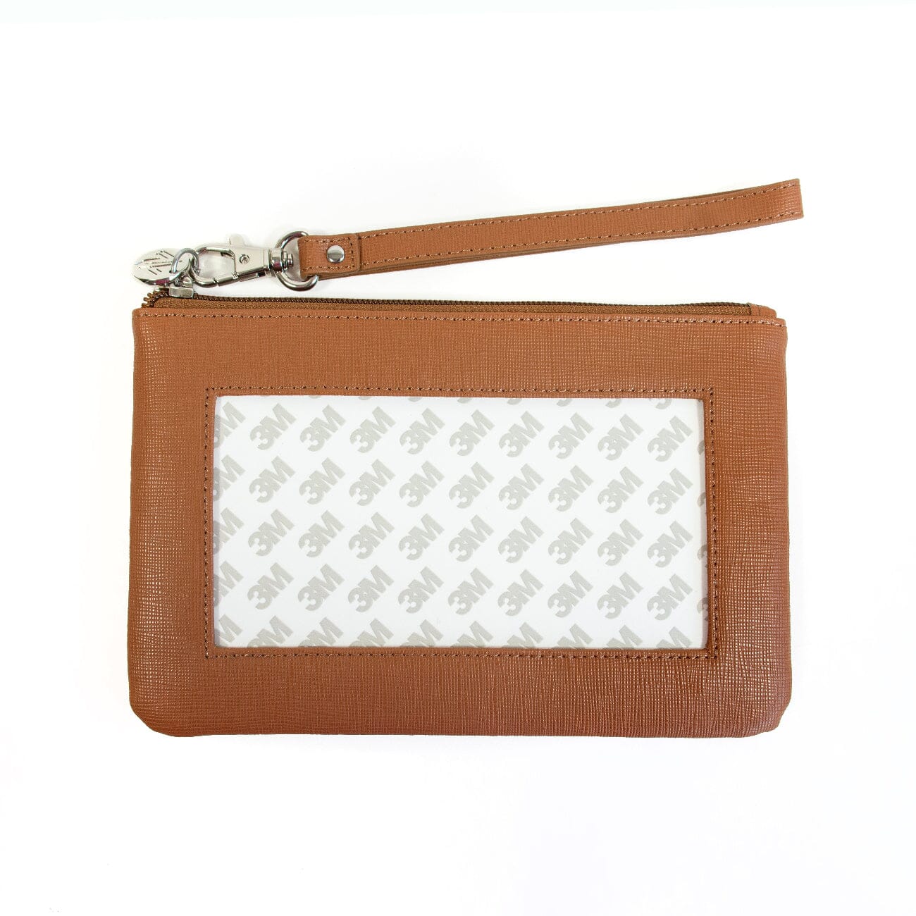 Saffiano Leather Accessory Bag - Brown - Image 2
