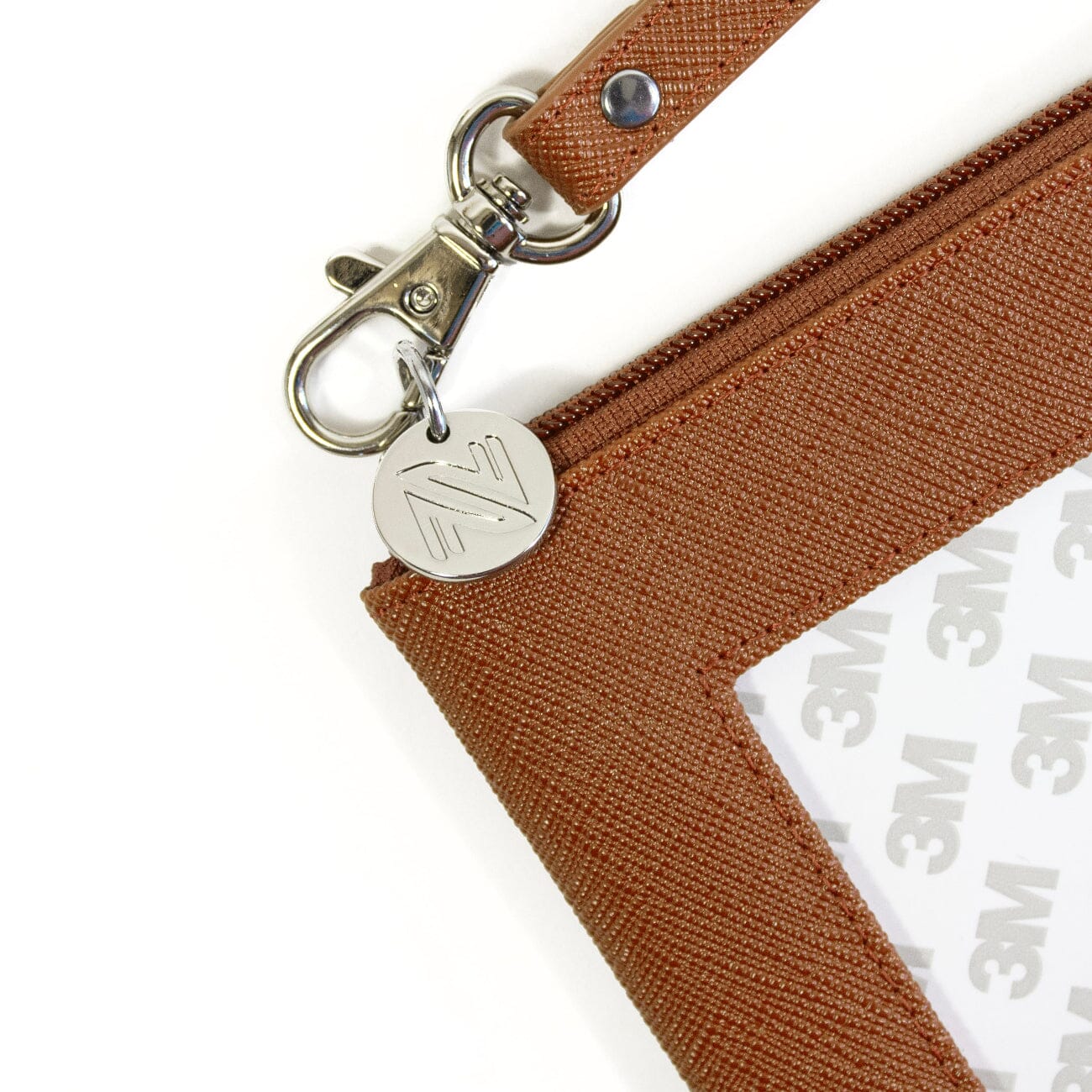 Saffiano Leather Accessory Bag - Brown - Image 3