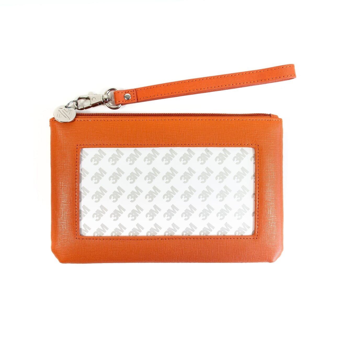 Saffiano Leather Accessory Bag - Orange - Image 2