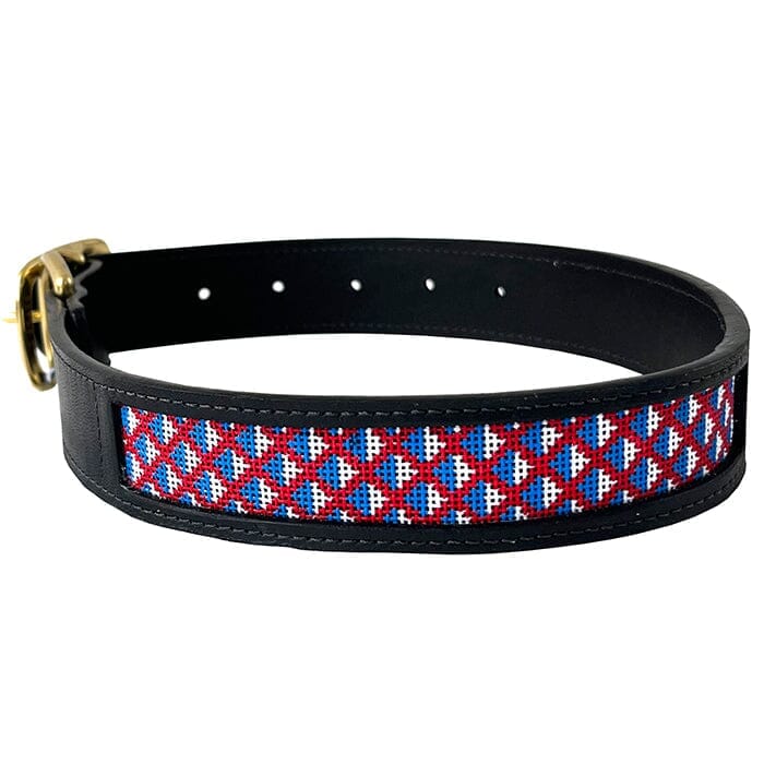 Leather Self Finishing Dog Collar - Split Square