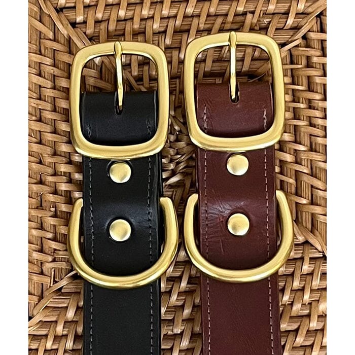 Leather Self Finishing Dog Collar - Split Square - Image 2