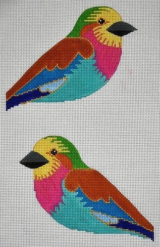 Lilac Breasted Roller 2-Sided Clip-On