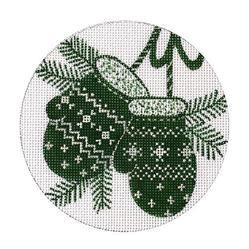 Mittens Ornament Green