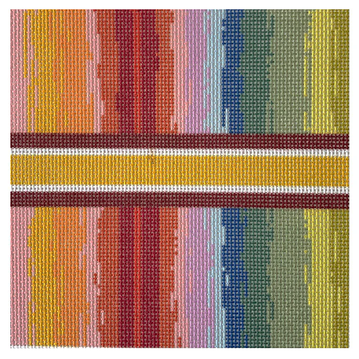 Mini Rainbow Watercolor 5" Square Insert