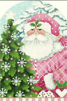 Pink Santa Dome with Tree