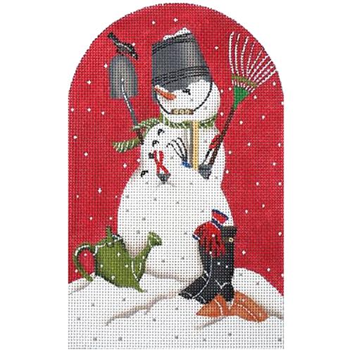 Garden Snowman