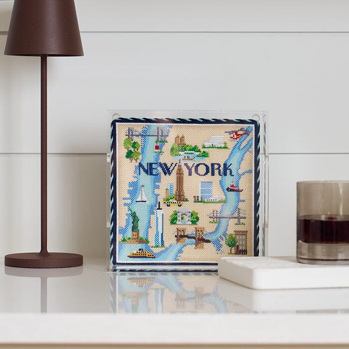 New York Map on 18 with Stitch Guide - Image 2