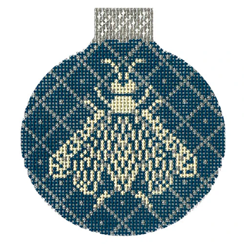 Napoleon's Bee Reflection Bauble - Teal & Silver