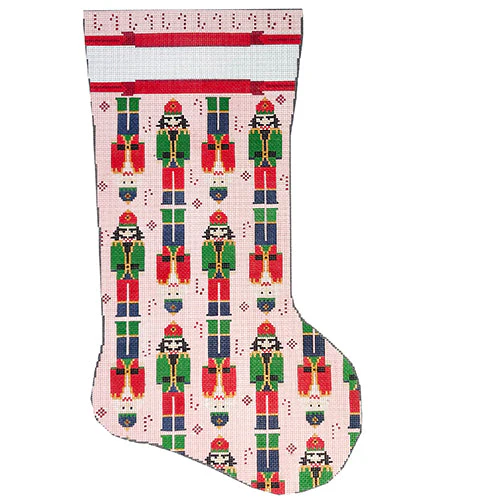 Nutcrackers on Pink Stocking
