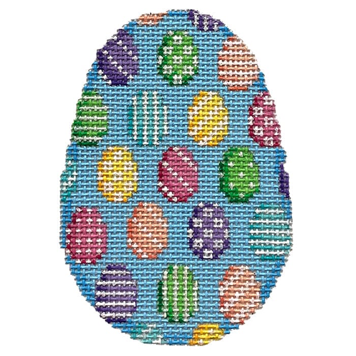 Patterned Eggs Egg with Stitch Guide