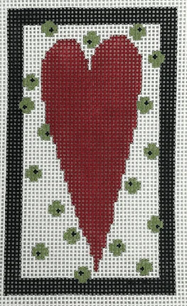 Green Polka Dot Heart