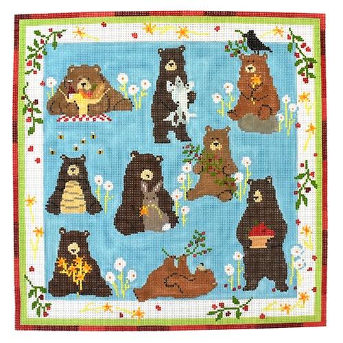Meadow Bears Pillow