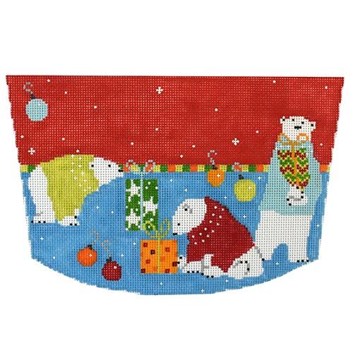 Polar Bears Stocking Cuff
