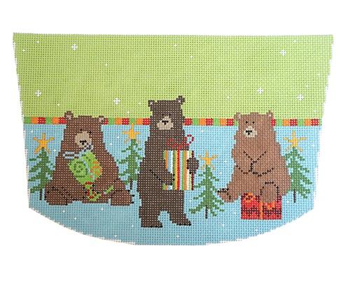 Brown Bears Stocking Cuff